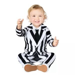 Beetlejuice Infant Striped Jumpsuit